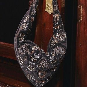 Free People Nashville Nights Velvet Beaded Bag